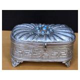 Metal Velvet LinedvTrinket Box