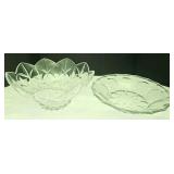 12"ï¿½6" Deep Glass Bowl & 13"ï¿½2.5" Bowl