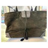 Adrienne Vittadini Olive Green Purse 16ï¿½ x 9"