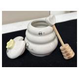 Small Ceramic Beehive Honey Pot
