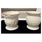 Pr of Lenox Ivory Porcelain Votive