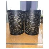 (2) Moroccan-style Tealight/Hurricane Candle