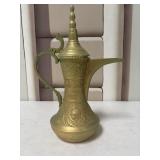 Vintage Middle Eastern Brass Dallah