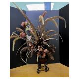 Tall Earth Tone Arrangement in Vase