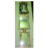 Gold Tone Resin Wall Mirrors with  Neoclassical