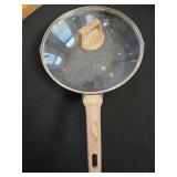 Natural Elements 12" Deep Skillet w/Wooden Handle