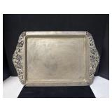 A vintage rectangular silver