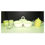 Condiment Dish, Votives & Sugar Bowl