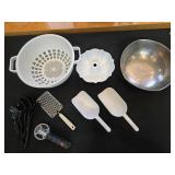 Large Colander, Bundt Pan, Large Metal Bowl,