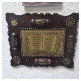 Etched decorative scroll 20x17