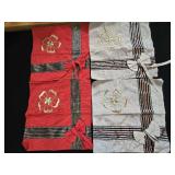 (4) 14"ï¿½14" Embroidered & Metallic Thread Pillow