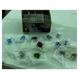 NIB (12) Pc Collection of Glass Tropical Fish