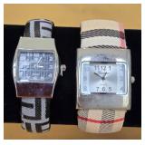 (2) Fabric Banded Watches