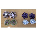 (4) Prs Clip-On Earrings