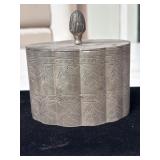Vtg Silver Plated Trinket/Jewelry Box