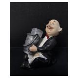 A decorative polyresin French/Italian chef or