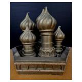 Set of Gold-colored, Onion-dome-shaped Candles