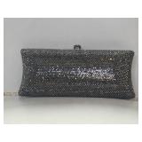 NWT Black Diamond Hard Shell Evening Clutch  7.5"