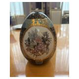 Hand-painted Porcelain Decorative Egg in the