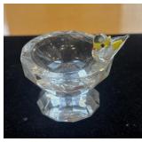 Crystal Bird Bath Figurine