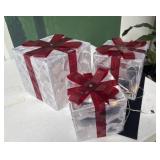 (3) Light Up Gift Boxes