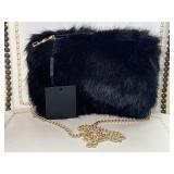 NWT Plush Faux fur evening bag Delicate