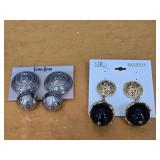 (2) Prs Large Clip-On Earrings