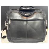 HP Invent Black Leather Laptop Computer Bag