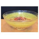 Vintage 9 7/8" "Satellite" Series Art Glass Bowl