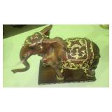 Decorative Brown Resin Elephant Figurine  Ft