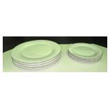 (4) Crown Ming Dinner Plates & (4) Saucers