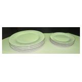 (4) Crown Ming Dinner Plates & (4) Saucers