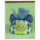 Ceramic Caddy W/ Painted Baby Face