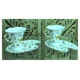 Porcelain Butterfly Pattern Teacup