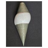 Traditional Brass Tibetan Buddhist Conch Shell