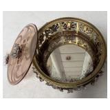 Round Ormolu Trinket Box