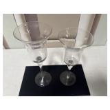 Pr of Long Stemmed Candle Holders
