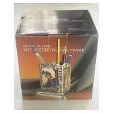 NIB 1991Godinger Silver Plated Triangular Photo