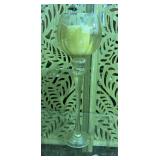 Rounded Globe Top Long Stemmed Candle Holder