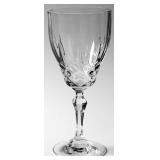 (6)Nobility Pattern Water Goblets by Kristal