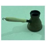 Handmade Coffee Maker Brass Wooden Handle 4"