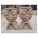 Charming Resin Face Planters