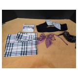 Bowtie Belt, Bowties, Rhinestone Mask & Scarf Pin