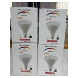 (4) NIB Elitco Lighting BR40 LED light bulb box