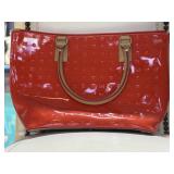 Arcadia Made in Italy Patent Orange Leather Top