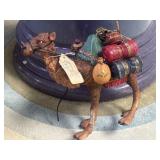 Standing  Camel Figurine Loaded with Baggage and
