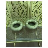 Persian Hand Chased Metal Ashtrays