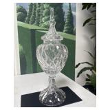 Apothecary Clear Lead Crystal Display Jar with