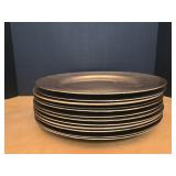 (12) 13" Gold Chargers