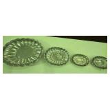 (4) Graduating Sizes Pewter Bowls